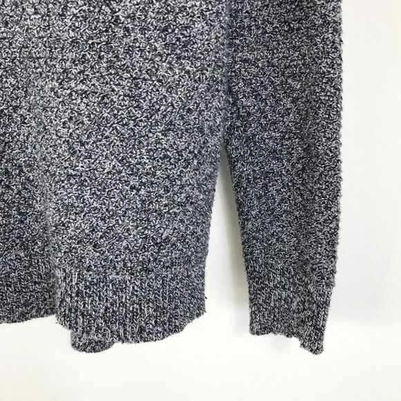 Madewell Landmark Textured Sweater Women's Medium Gray Knit Side Zip Pullover - Picture 2 of 12